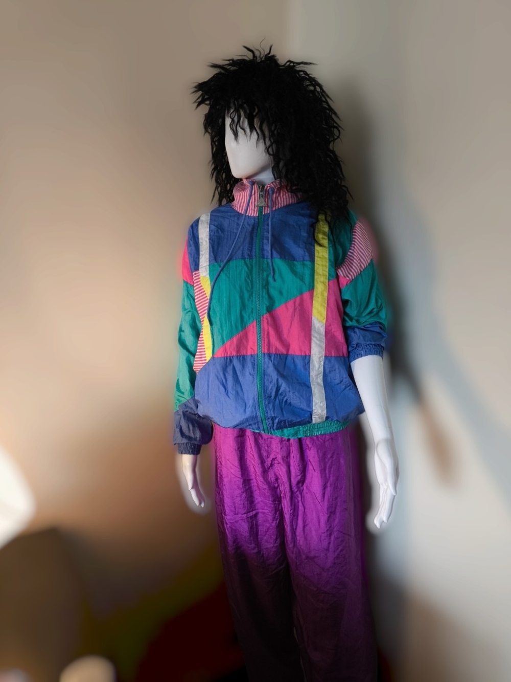 Vintage 80s/90s Casual Isle Colorblock Windbreaker XL